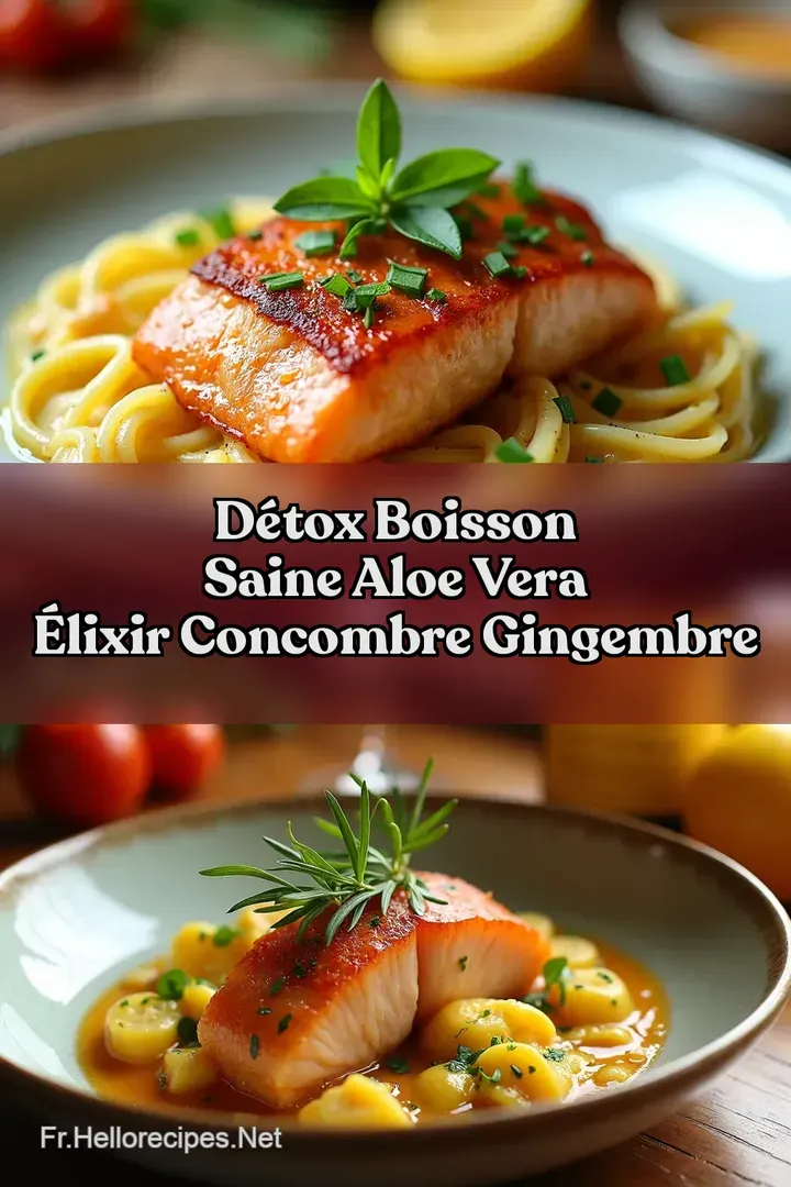 D&eacute;tox Boisson Saine Aloe Vera &Eacute;lixir Concombre Gingembre
