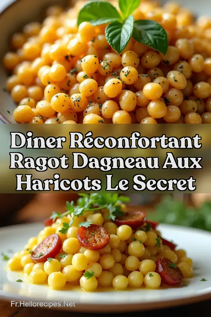 Diner R&eacute;confortant Ragot dAgneau aux Haricots Le Secret
