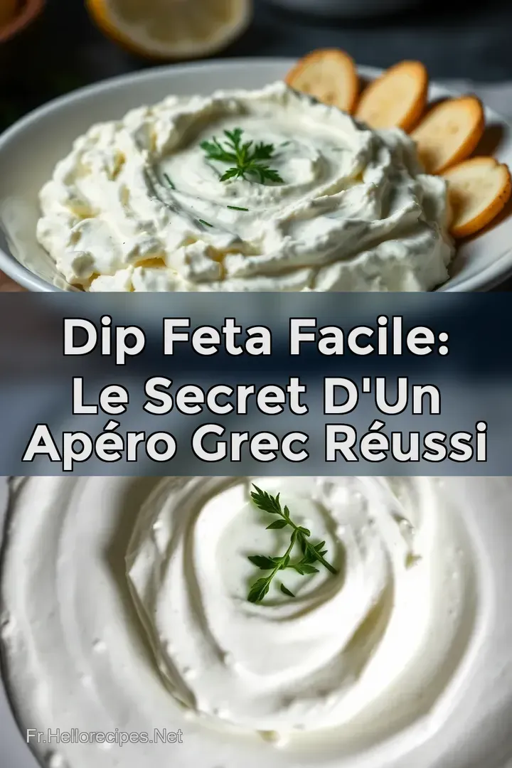 Dip Feta Facile: Le Secret d' un Apéro Grec Réussi : ÉPINGLER POUR PLUS TARD Dip Feta Facile: Le Secret d' un Apéro Grec Réussi