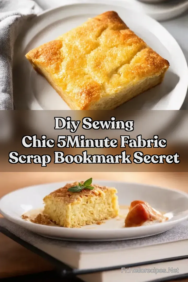 DIY Sewing Chic 5Minute Fabric Scrap Bookmark Secret