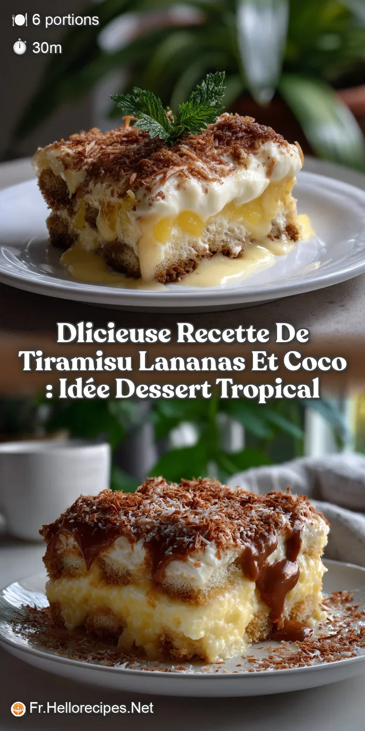 Dlicieuse Recette de Tiramisu lAnanas et Coco : Id&eacute;e Dessert Tropical
