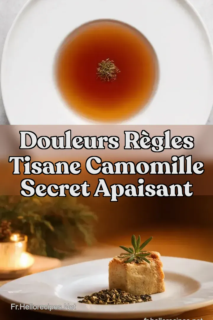 Douleurs R&egrave;gles Tisane Camomille Secret Apaisant