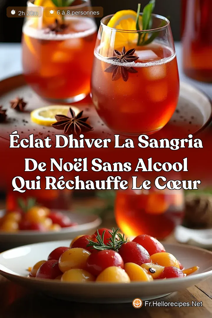 Éclat dHiver La Sangria de Noël Sans Alcool qui Réchauffe le Cœur