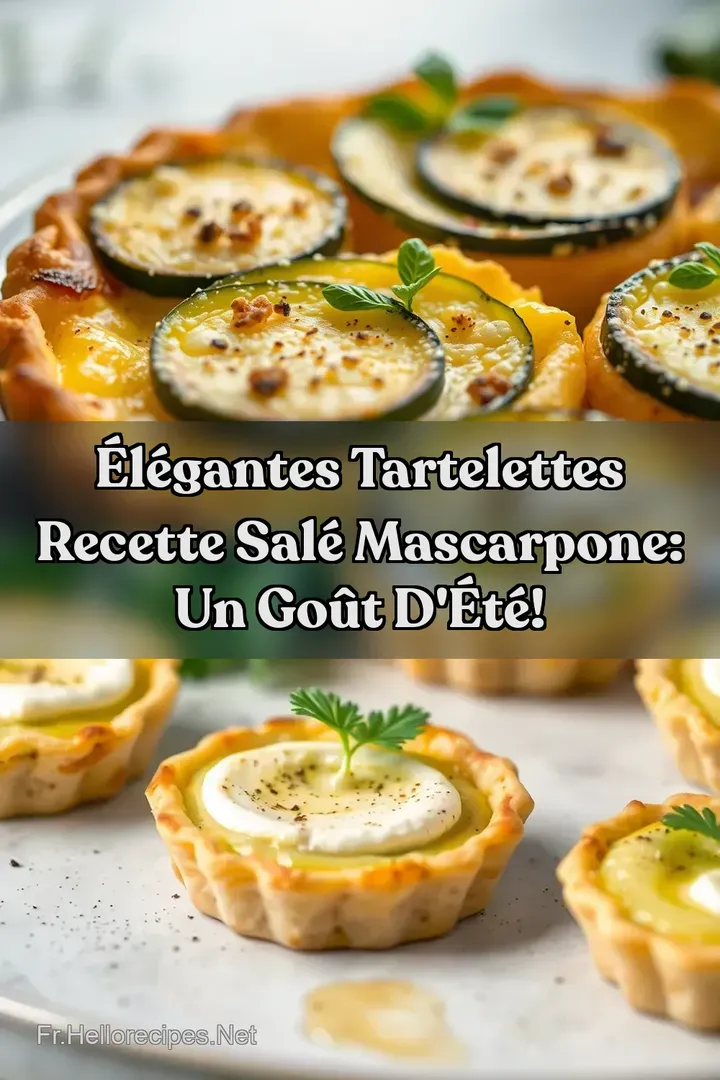 Élégantes Tartelettes Recette Salé Mascarpone: Un Goût d' Été! : ÉPINGLER POUR PLUS TARD Élégantes Tartelettes Recette Salé Mascarpone: Un Goût d' Été!