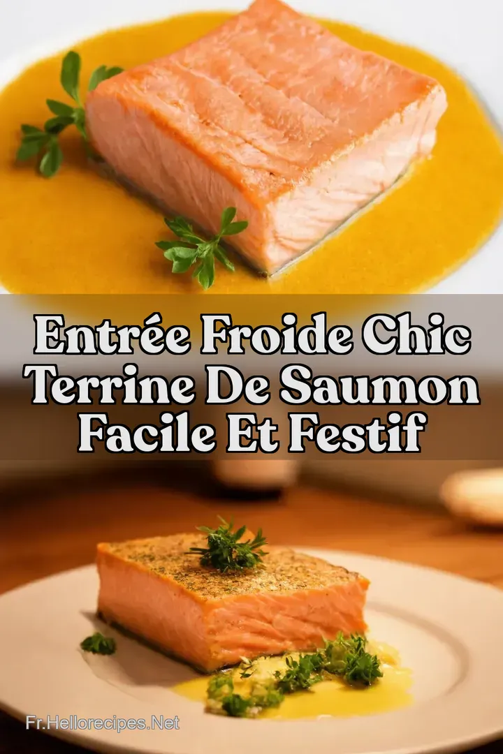 Entr&eacute;e froide Chic Terrine de Saumon Facile et Festif