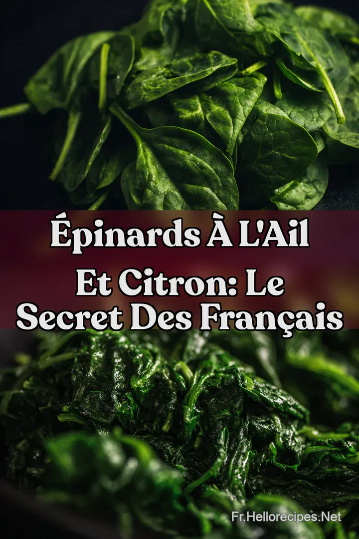 Épinards à l' ail et citron: LE secret des français : ÉPINGLER POUR PLUS TARD Épinards à l' ail et citron: LE secret des français