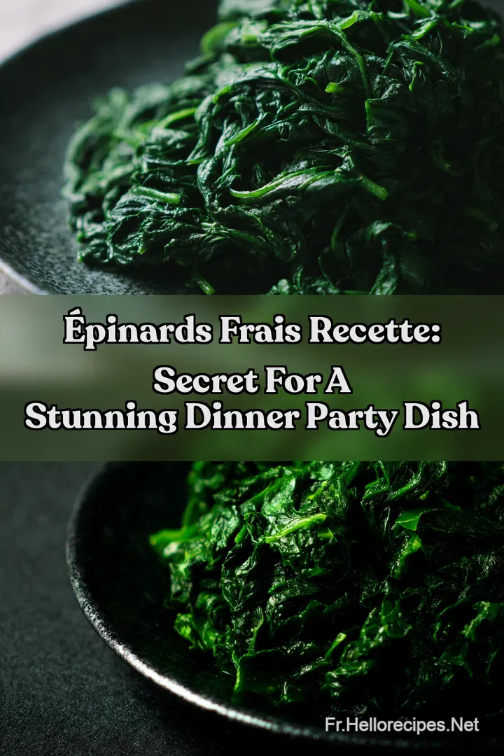 Épinards Frais Recette: Secret for a Stunning Dinner Party Dish : ÉPINGLER POUR PLUS TARD Épinards Frais Recette: Secret for a Stunning Dinner Party Dish
