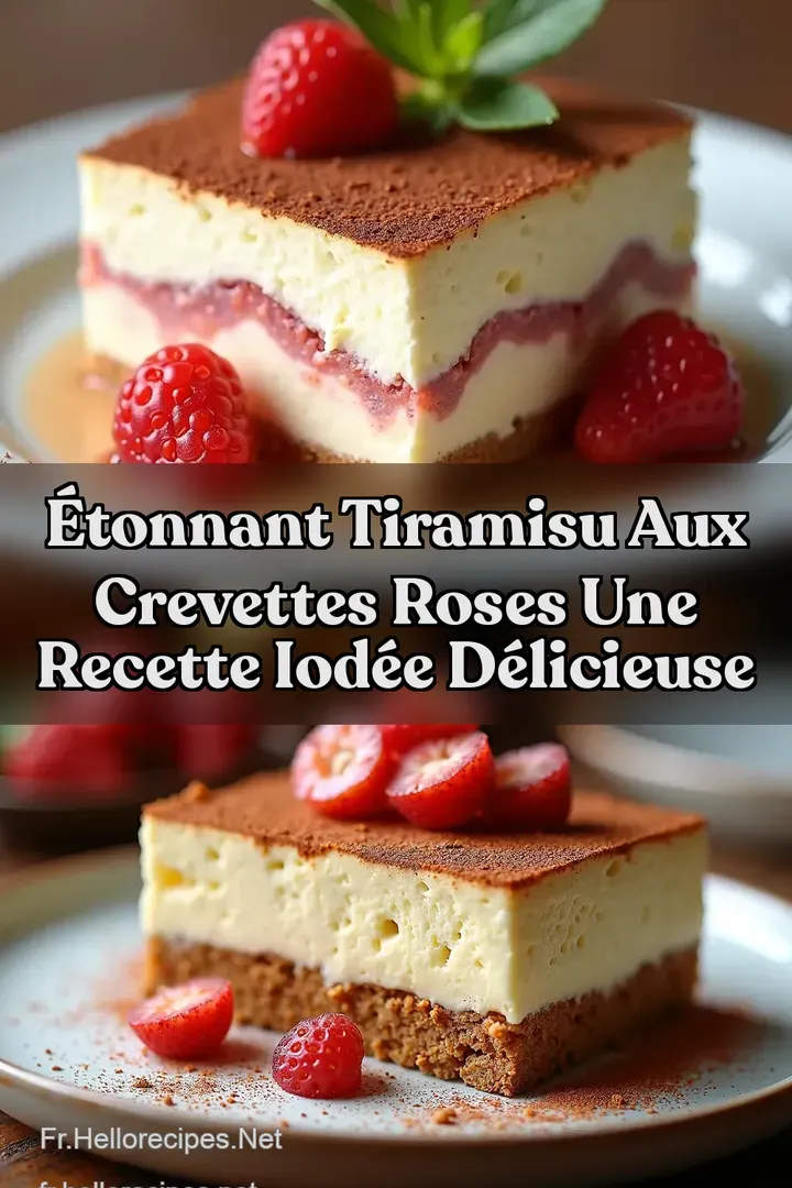 &Eacute;tonnant Tiramisu aux Crevettes Roses Une Recette Iod&eacute;e D&eacute;licieuse