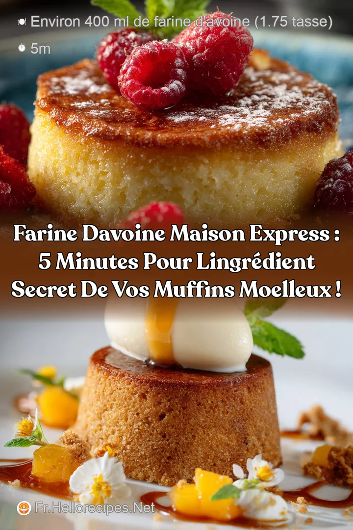 Farine davoine maison express : 5 minutes pour lingr&eacute;dient secret de vos muffins moelleux !