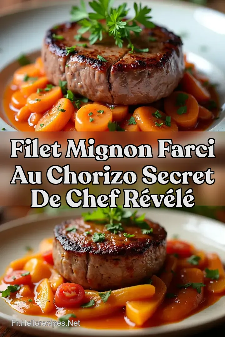 Filet Mignon Farci au Chorizo Secret de Chef R&eacute;v&eacute;l&eacute;