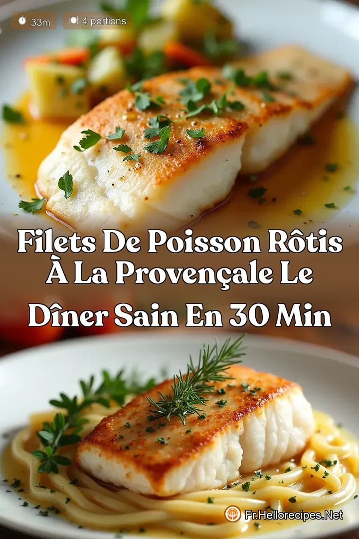 Filets de Poisson Rôtis à la Provençale Le Dîner Sain en 30 Min