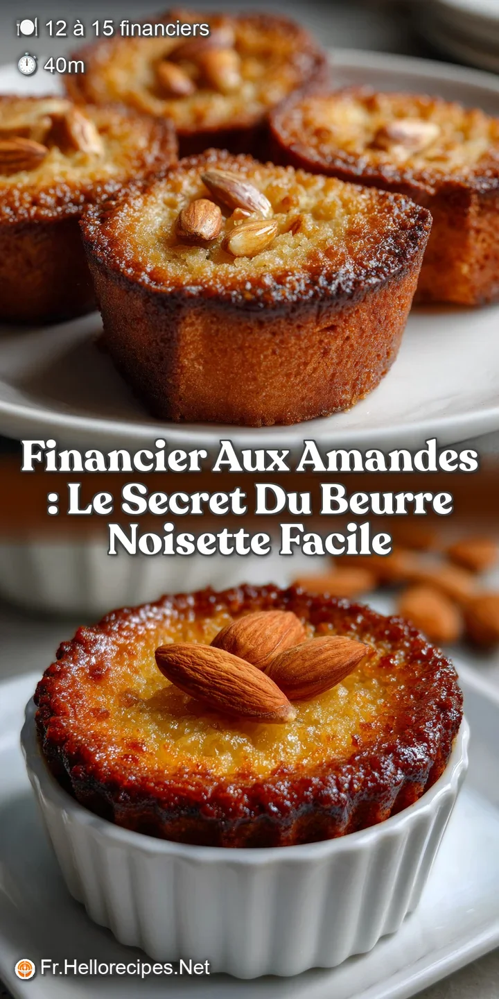 Financier aux amandes : Le Secret du Beurre Noisette Facile