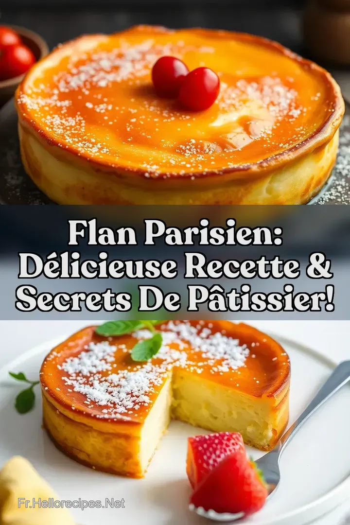 Flan Parisien: Délicieuse Recette & Secrets de Pâtissier! : ÉPINGLER POUR PLUS TARD Flan Parisien: Délicieuse Recette & Secrets de Pâtissier!