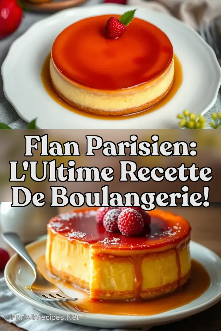 Flan Parisien: L' Ultime Recette de Boulangerie! : ÉPINGLER POUR PLUS TARD Flan Parisien: L' Ultime Recette de Boulangerie!
