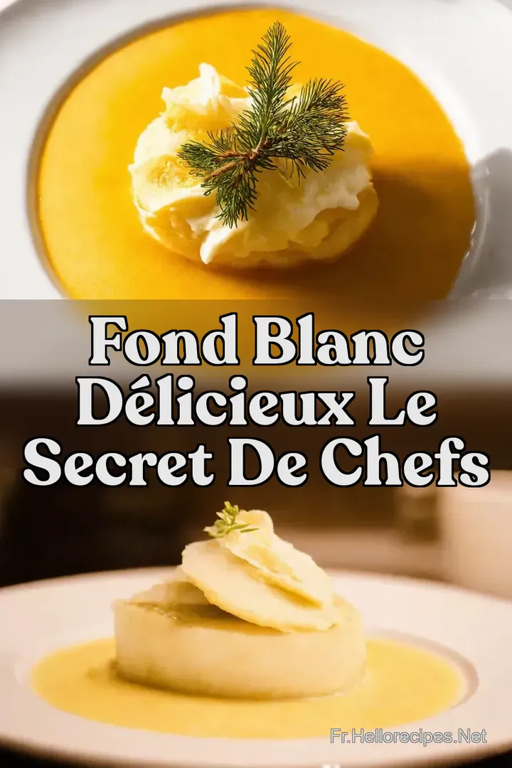 Fond Blanc D&eacute;licieux Le Secret de Chefs