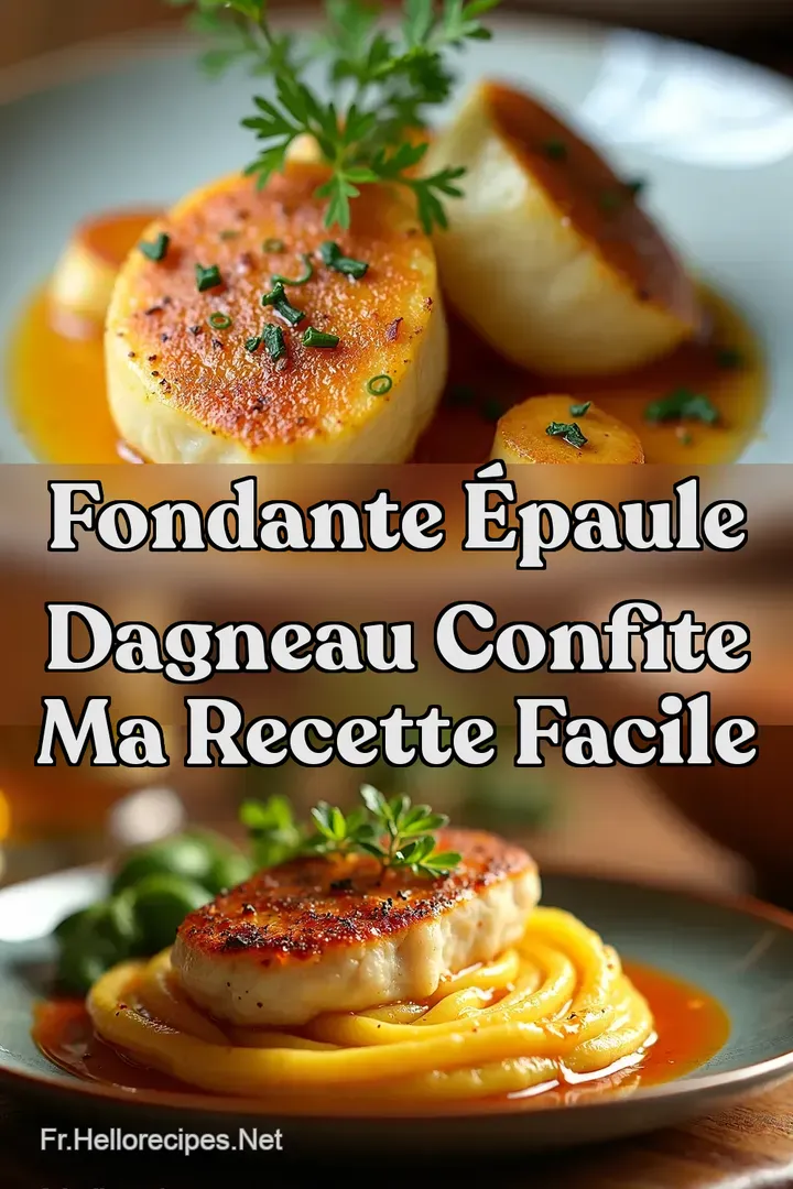 Fondante &Eacute;paule DAgneau Confite Ma Recette Facile