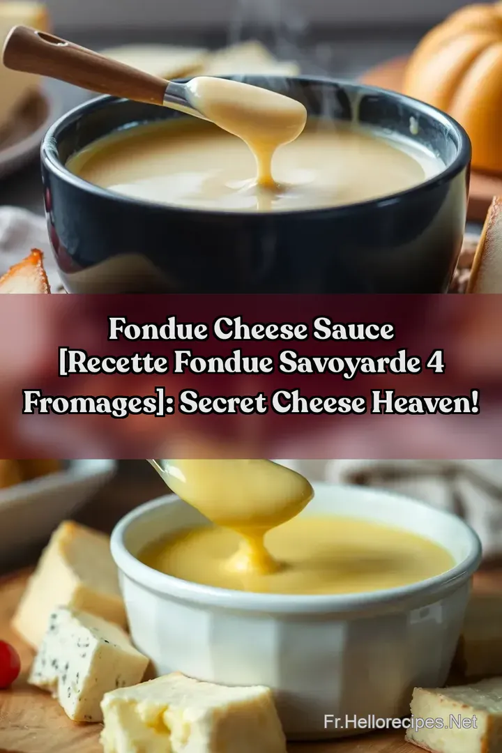Fondue Cheese Sauce [Recette Fondue Savoyarde 4 Fromages]: Secret Cheese Heaven!