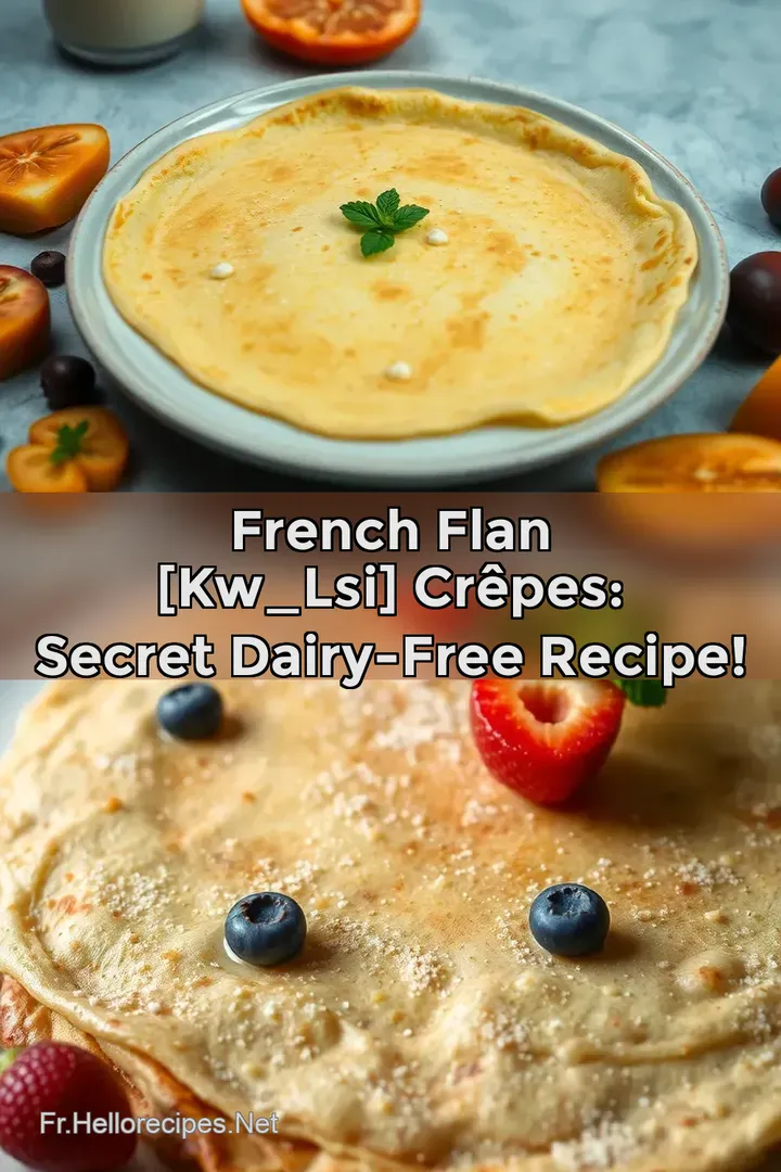 French Flan [kw_lsi] Crêpes: Secret dairy-free recipe!