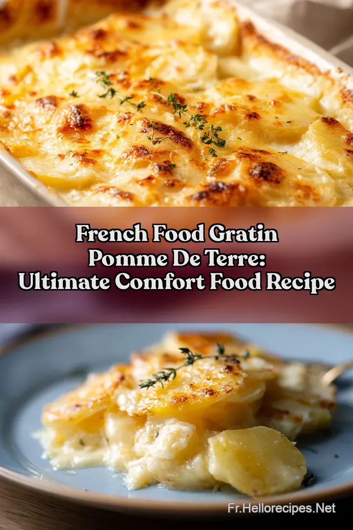 French Food Gratin Pomme de Terre: Ultimate Comfort Food Recipe : ÉPINGLER POUR PLUS TARD French Food Gratin Pomme de Terre: Ultimate Comfort Food Recipe