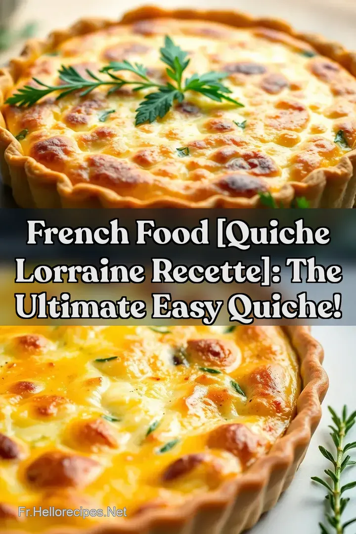 French Food [Quiche Lorraine Recette]: The Ultimate Easy Quiche!