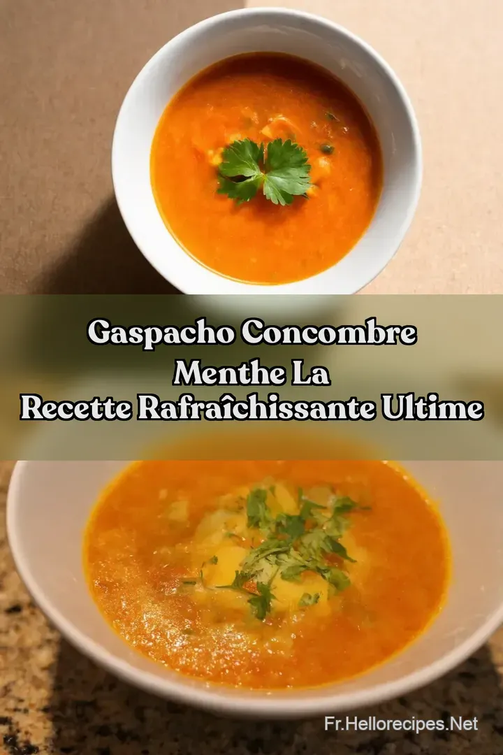 Gaspacho Concombre Menthe La Recette Rafra&icirc;chissante Ultime