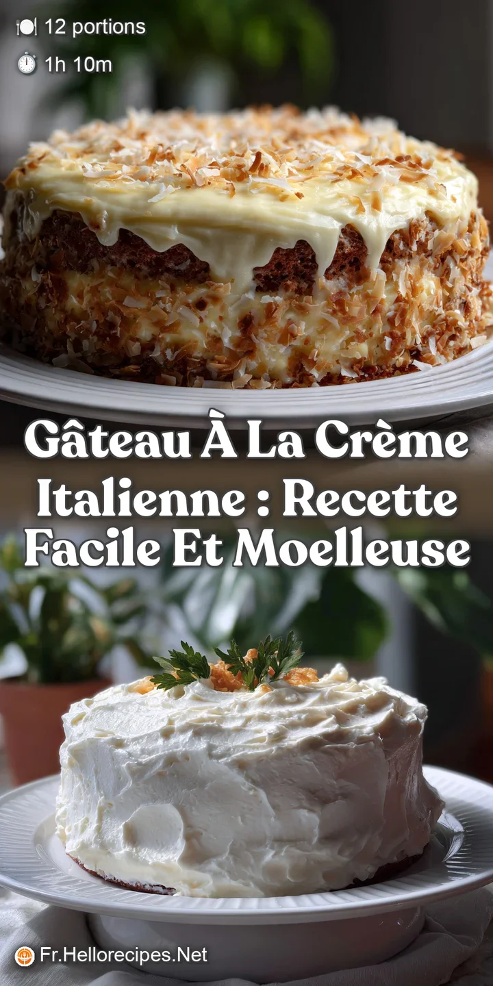 G&acirc;teau &agrave; la Cr&egrave;me Italienne : Recette Facile et Moelleuse