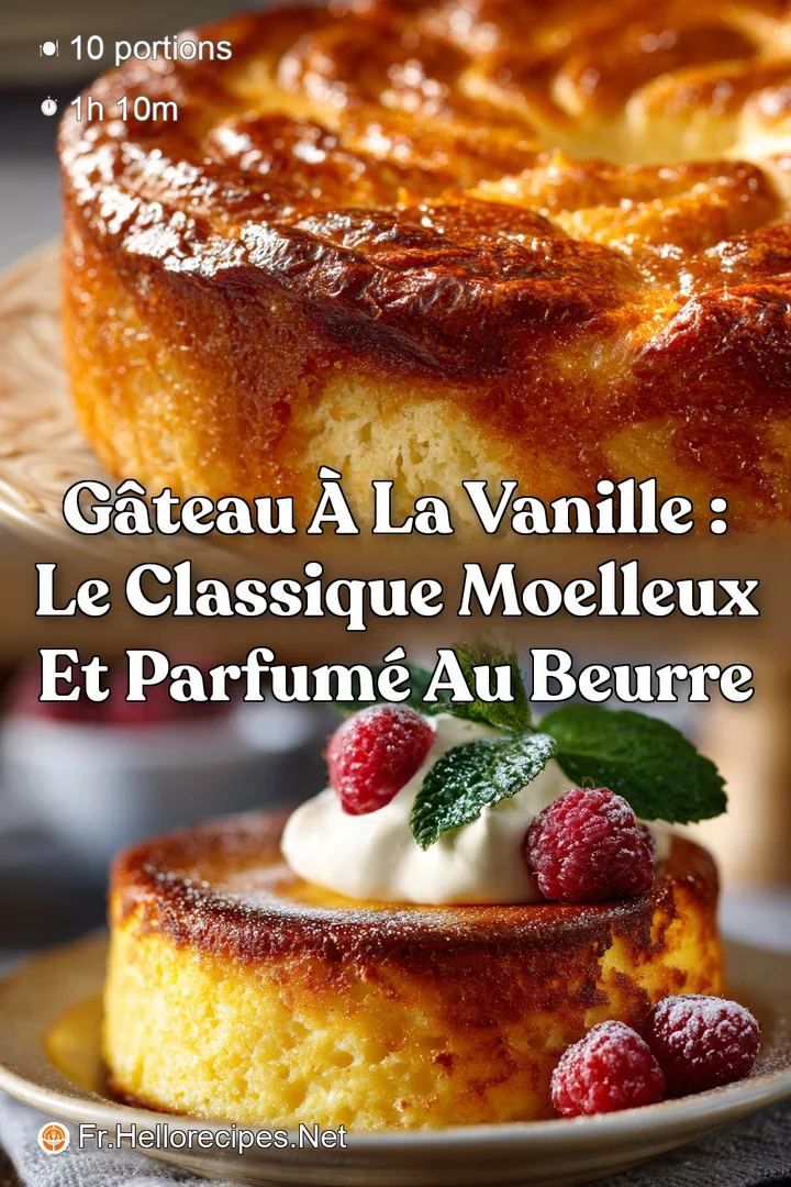 G&acirc;teau &agrave; la vanille : Le classique moelleux et parfum&eacute; au beurre