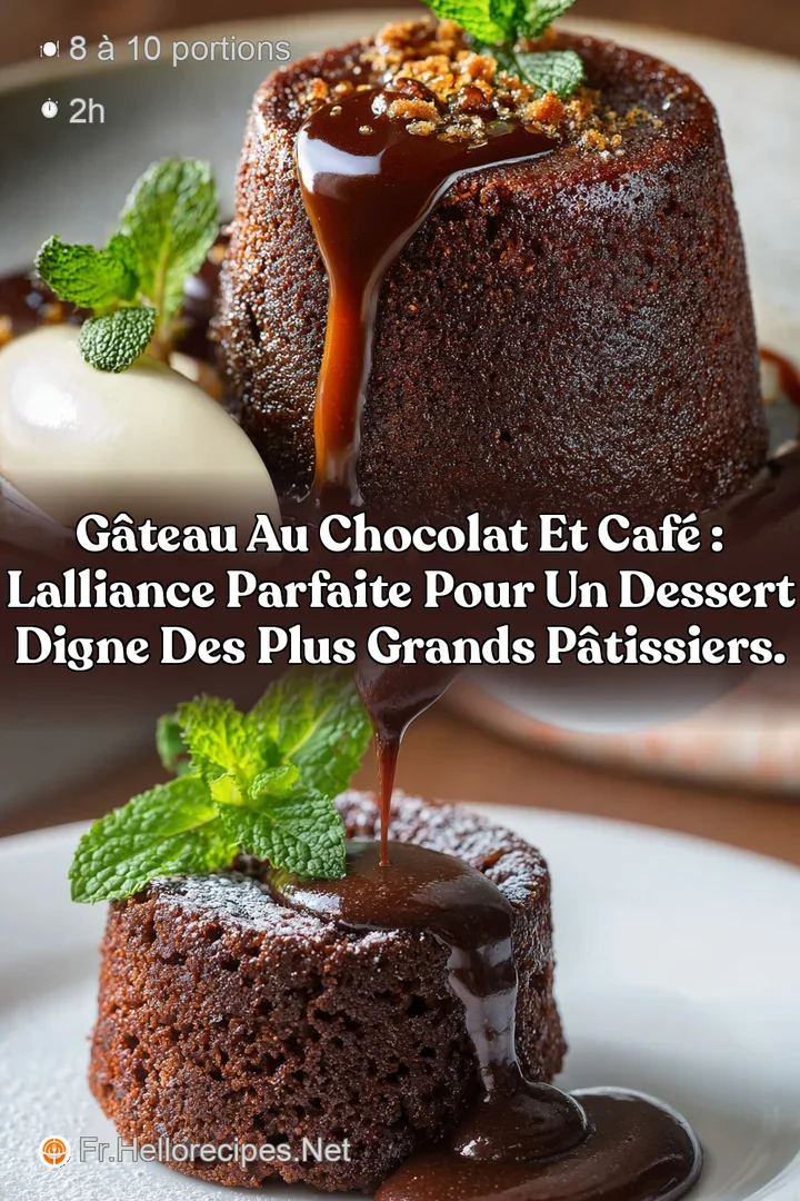 G&acirc;teau au chocolat et caf&eacute; : Lalliance parfaite pour un dessert digne des plus grands p&acirc;tissiers.
