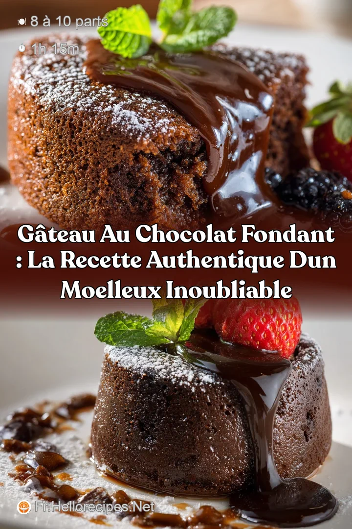 G&acirc;teau au Chocolat Fondant : La recette authentique dun Moelleux Inoubliable