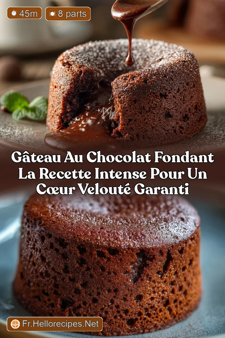 G&acirc;teau au chocolat fondant La recette intense pour un c&oelig;ur velout&eacute; garanti