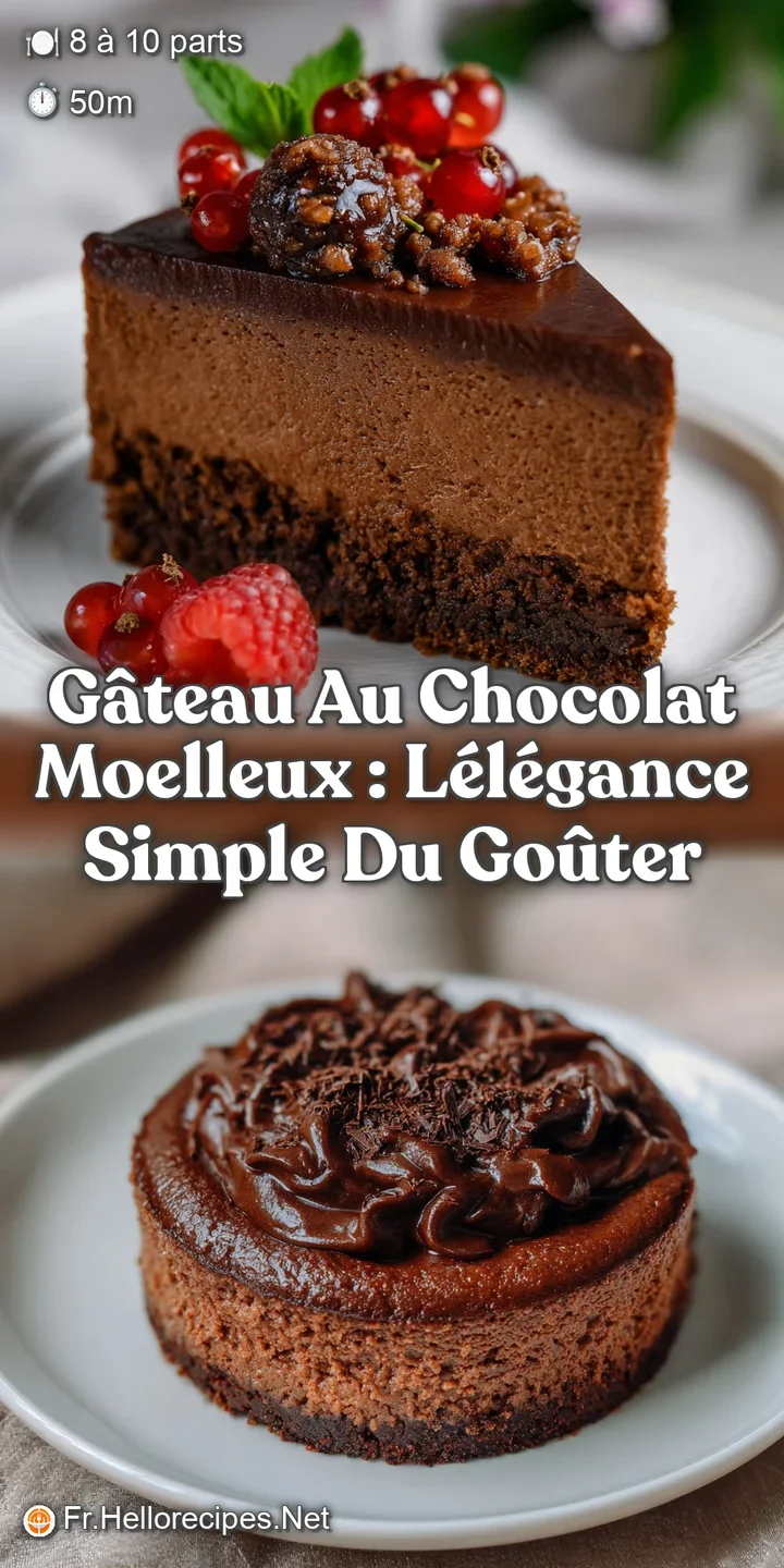 G&acirc;teau au chocolat Moelleux : L&Eacute;l&eacute;gance Simple du Go&ucirc;ter