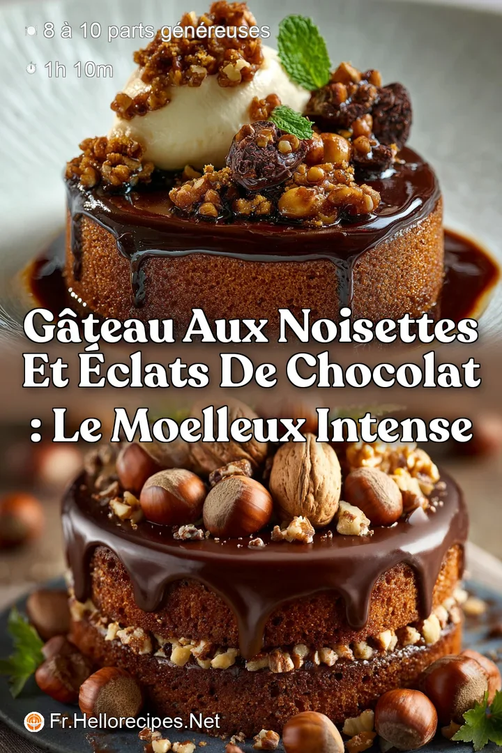 G&acirc;teau aux noisettes et &eacute;clats de chocolat : Le Moelleux Intense