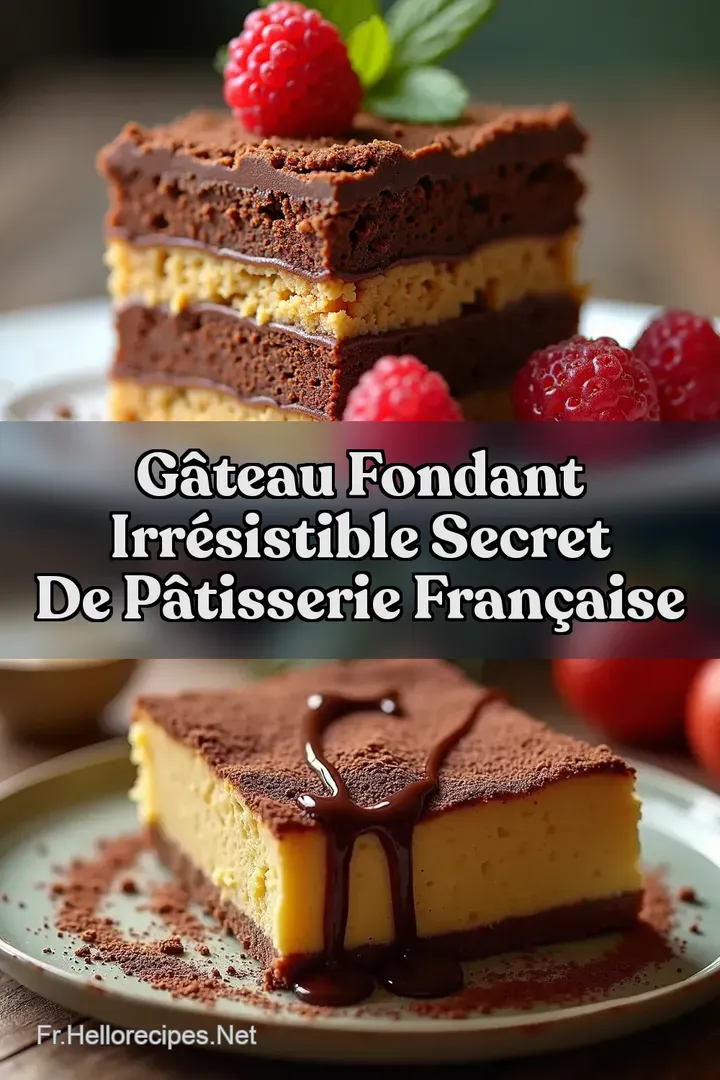 G&acirc;teau Fondant Irr&eacute;sistible Secret de P&acirc;tisserie Fran&ccedil;aise