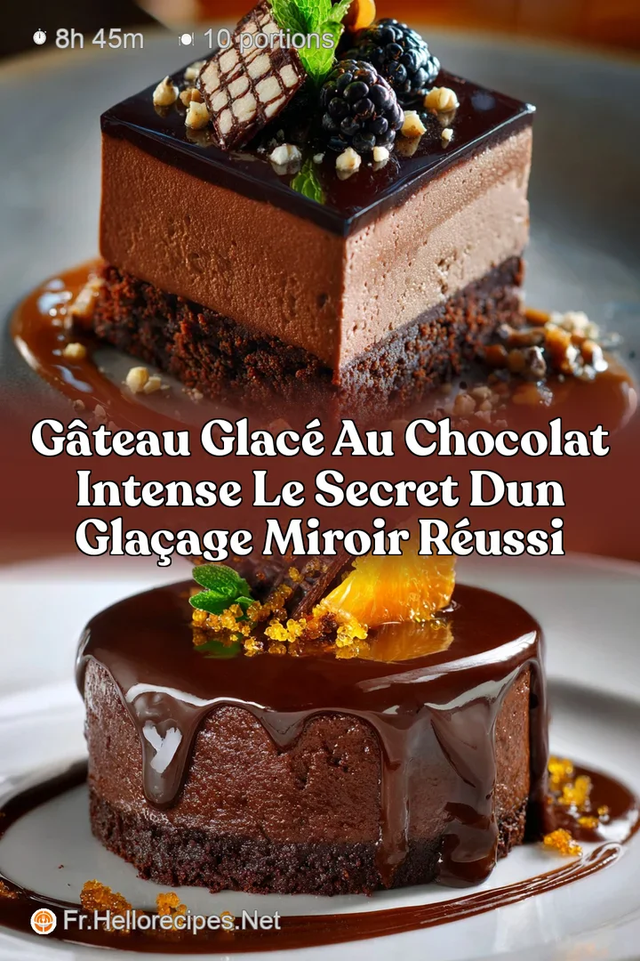 G&acirc;teau glac&eacute; au chocolat intense le secret dun gla&ccedil;age miroir r&eacute;ussi