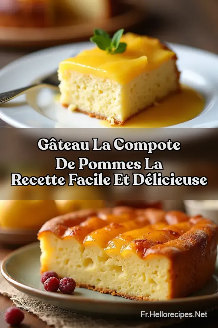 G&acirc;teau la Compote de Pommes La Recette Facile et D&eacute;licieuse
