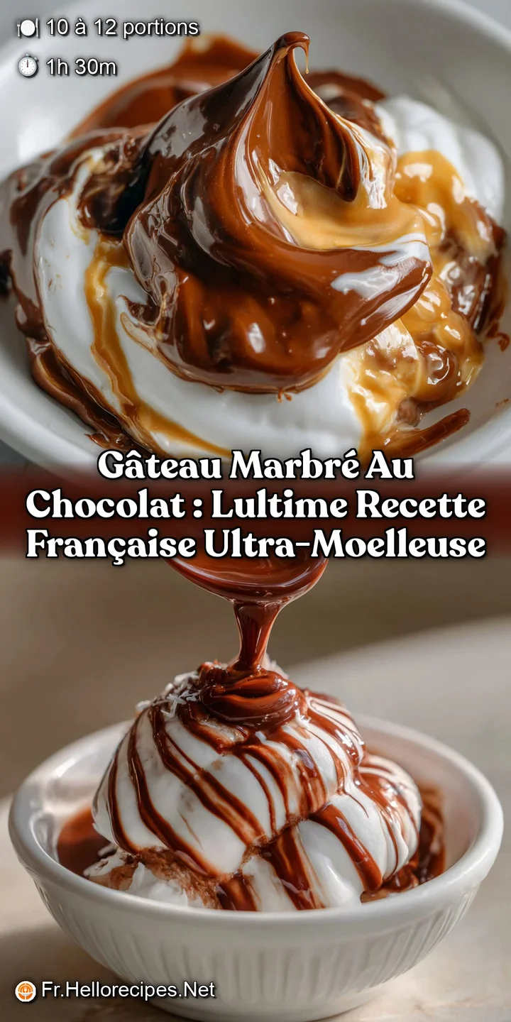 G&acirc;teau marbr&eacute; au chocolat : Lultime recette fran&ccedil;aise ultra-moelleuse