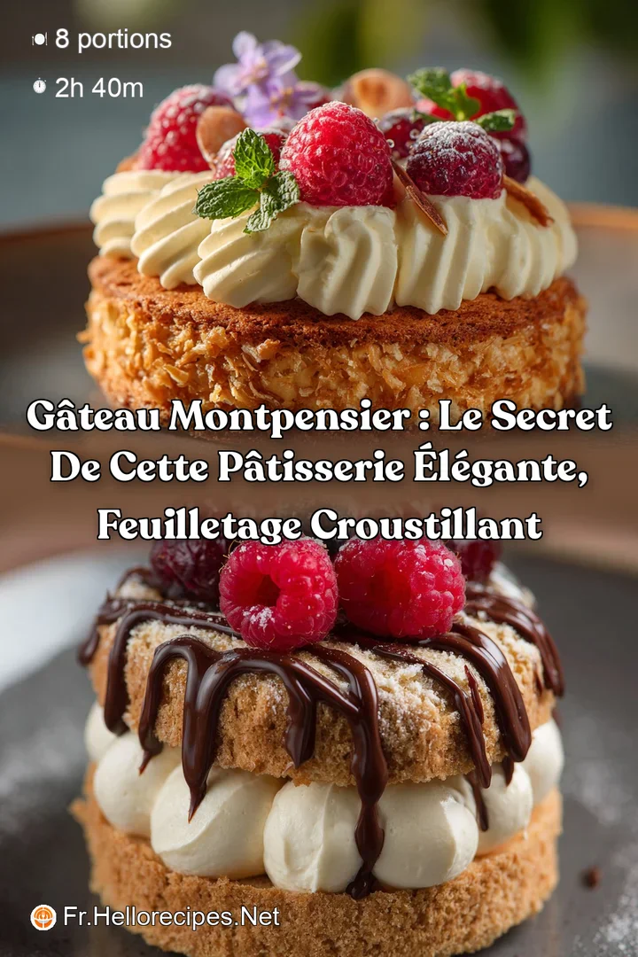 G&acirc;teau Montpensier : Le secret de cette p&acirc;tisserie &eacute;l&eacute;gante feuilletage croustillant