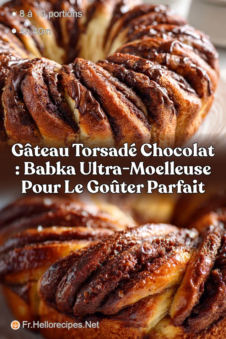 G&acirc;teau torsad&eacute; chocolat : Babka ultra-moelleuse pour le go&ucirc;ter parfait