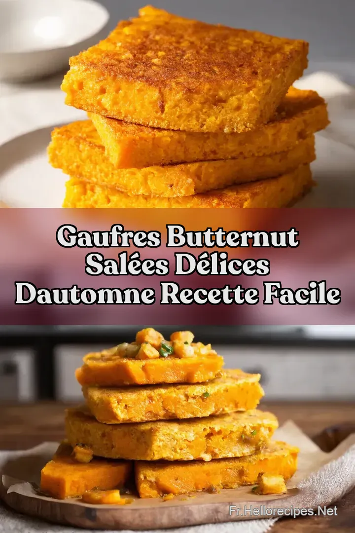 Gaufres Butternut Sal&eacute;es D&eacute;lices dAutomne Recette Facile
