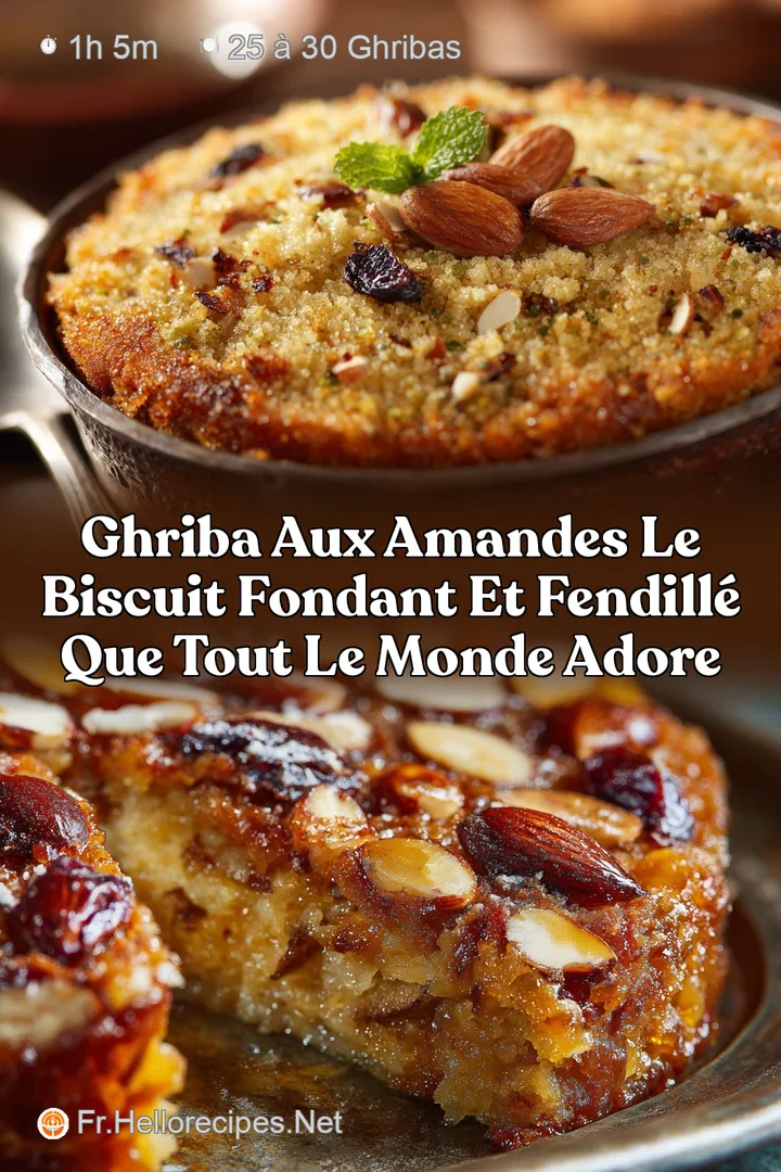 Ghriba aux Amandes Le biscuit fondant et fendill&eacute; que tout le monde adore