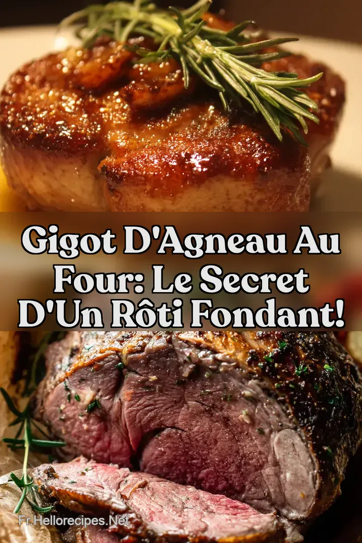 Gigot d' Agneau Au Four: Le Secret d' un Rôti Fondant! : ÉPINGLER POUR PLUS TARD Gigot d' Agneau Au Four: Le Secret d' un Rôti Fondant!