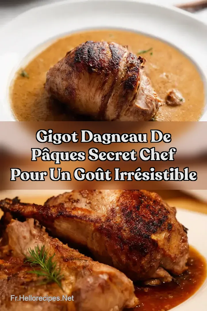 Gigot dagneau de Pâques Secret Chef Pour Un Goût Irrésistible : ÉPINGLER POUR PLUS TARD Gigot dagneau de Pâques Secret Chef Pour Un Goût Irrésistible