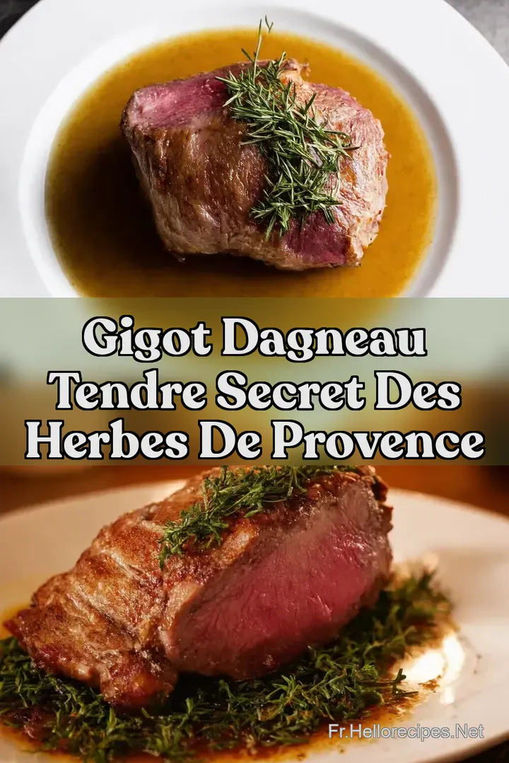 Gigot dAgneau Tendre Secret des Herbes de Provence