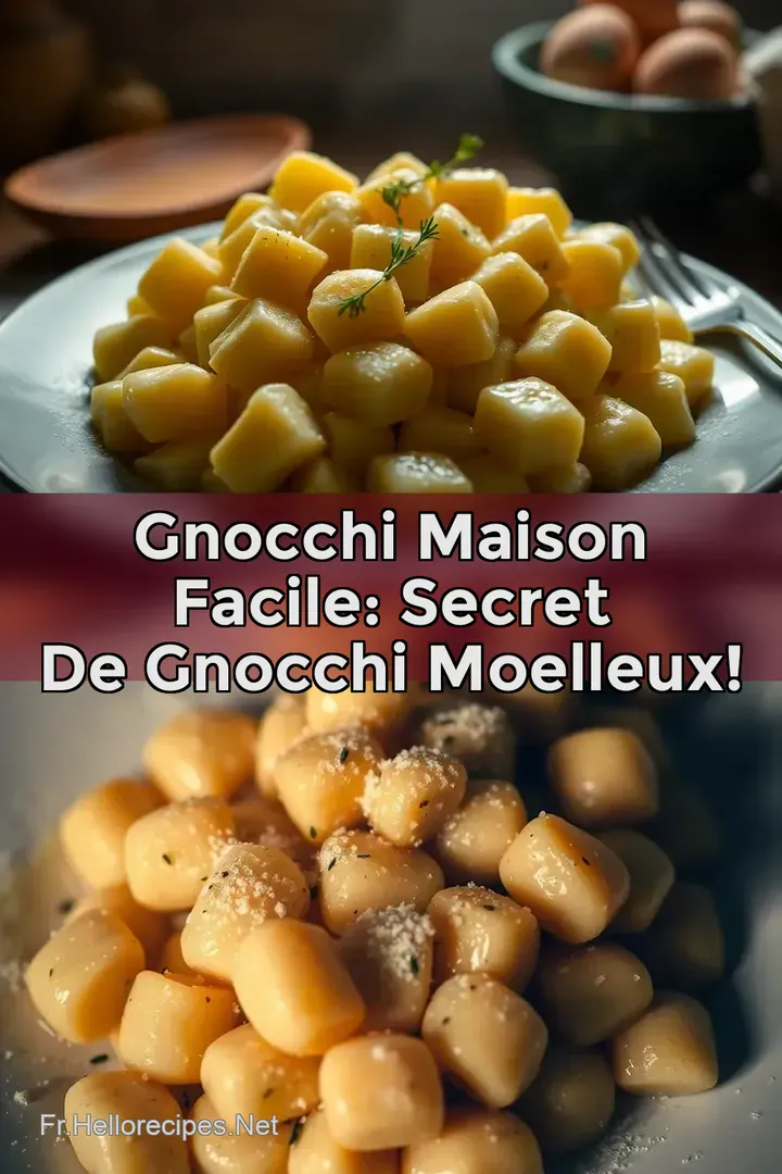 Gnocchi Maison Facile: Secret de gnocchi moelleux! : ÉPINGLER POUR PLUS TARD Gnocchi Maison Facile: Secret de gnocchi moelleux!