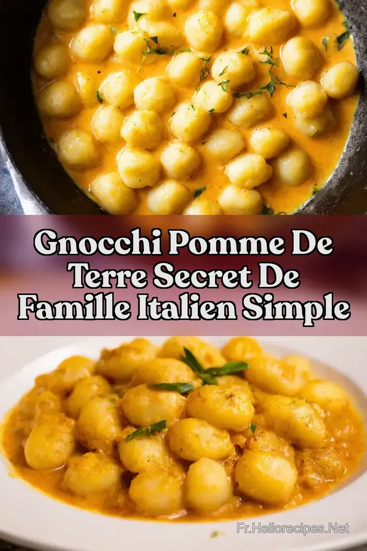 Gnocchi Pomme de Terre Secret de Famille Italien Simple