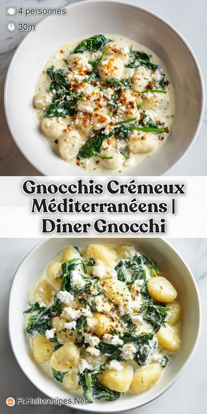 Gros plan sur la texture croustillante des gnocchis dor&eacute;s, enrob&eacute;s d'une sauce cr&eacute;meuse, brillante et onctueuse.