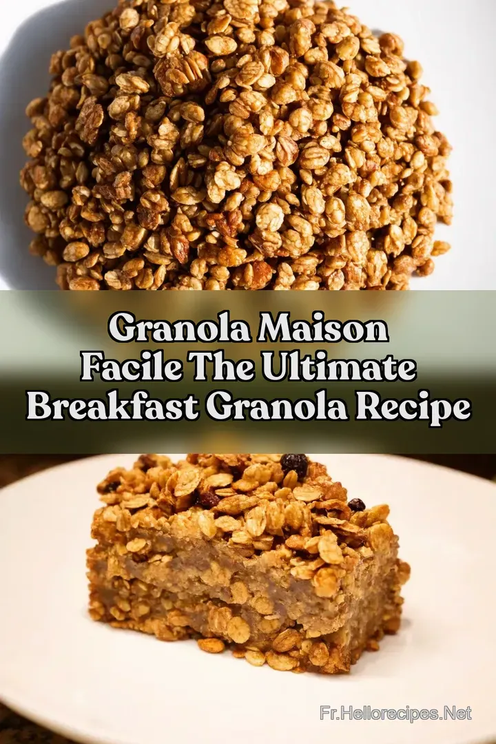Granola Maison Facile The Ultimate Breakfast Granola Recipe