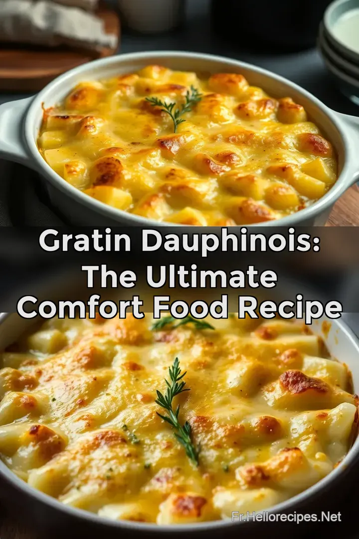 Gratin Dauphinois: The Ultimate Comfort Food Recipe : ÉPINGLER POUR PLUS TARD Gratin Dauphinois: The Ultimate Comfort Food Recipe
