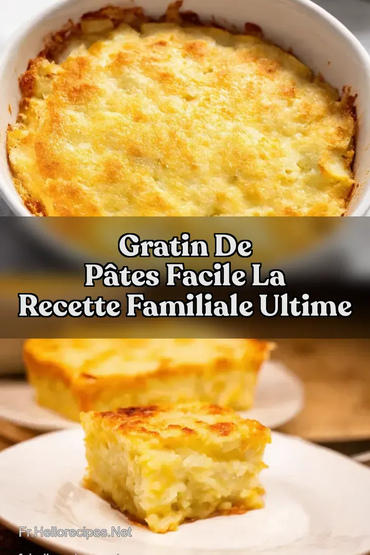 Gratin de P&acirc;tes Facile La Recette Familiale Ultime