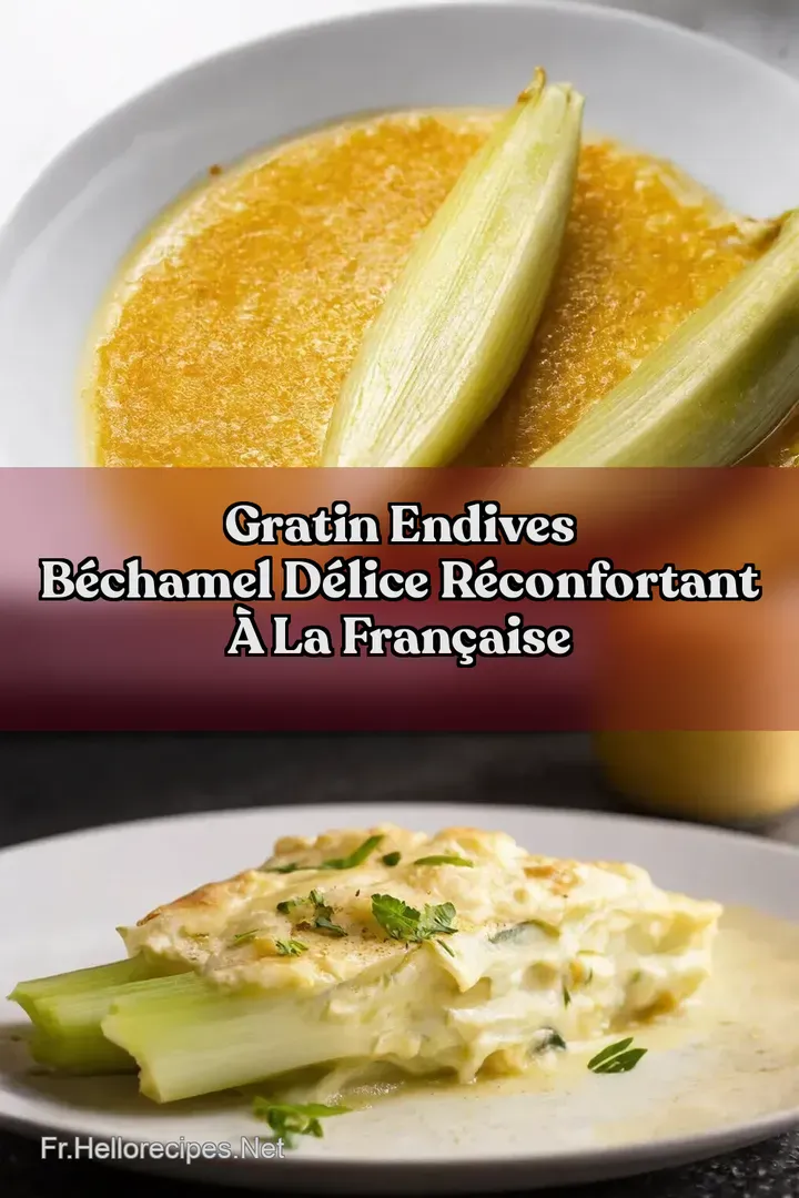 Gratin Endives Béchamel Délice Réconfortant à la Française